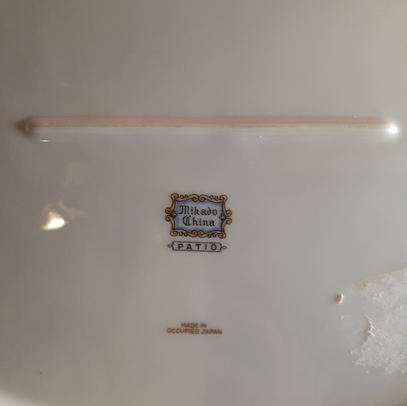 GORGEOUS VTG Mikado China 10"x15" Oval Platter Made in Occupied Japan. - Picture 4 of 6